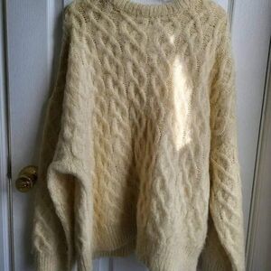 Cozy Cream Cable Knit Sweater